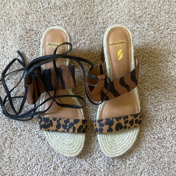 Obi Calf Hair Heeled Sandals, SARTO by Franco Sarto - Picture 12 of 16